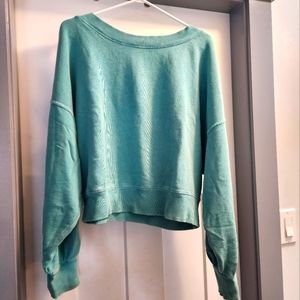 Free people open back slouchy off the shoulder